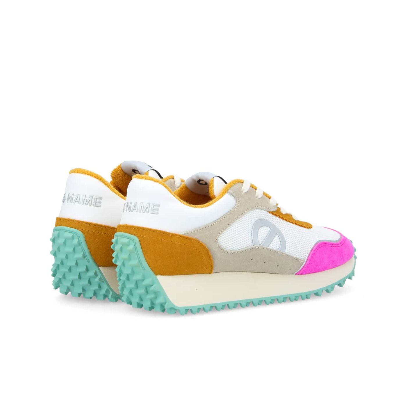 PUNKY JOGGER W - SUEDE/MESH REC. - FLUO FUXIA/WHITE